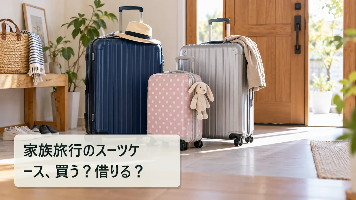 家族旅行のスーツケース、買う？借りる？｜買いボーダー