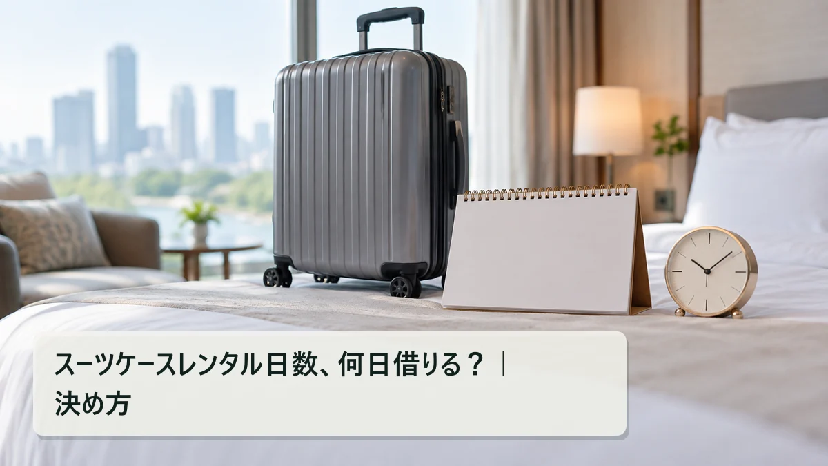 スーツケースレンタル日数、何日借りる？｜決め方｜買いボーダー
