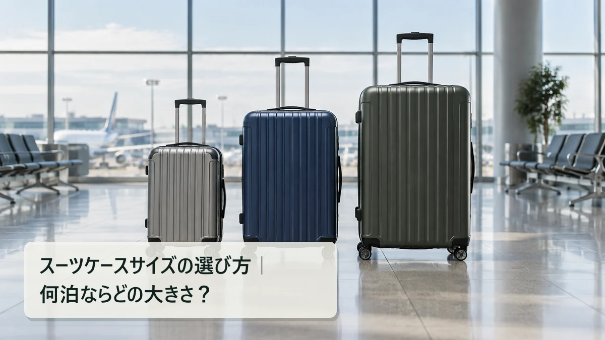 スーツケースサイズの選び方｜何泊ならどの大きさ？｜買いボーダー