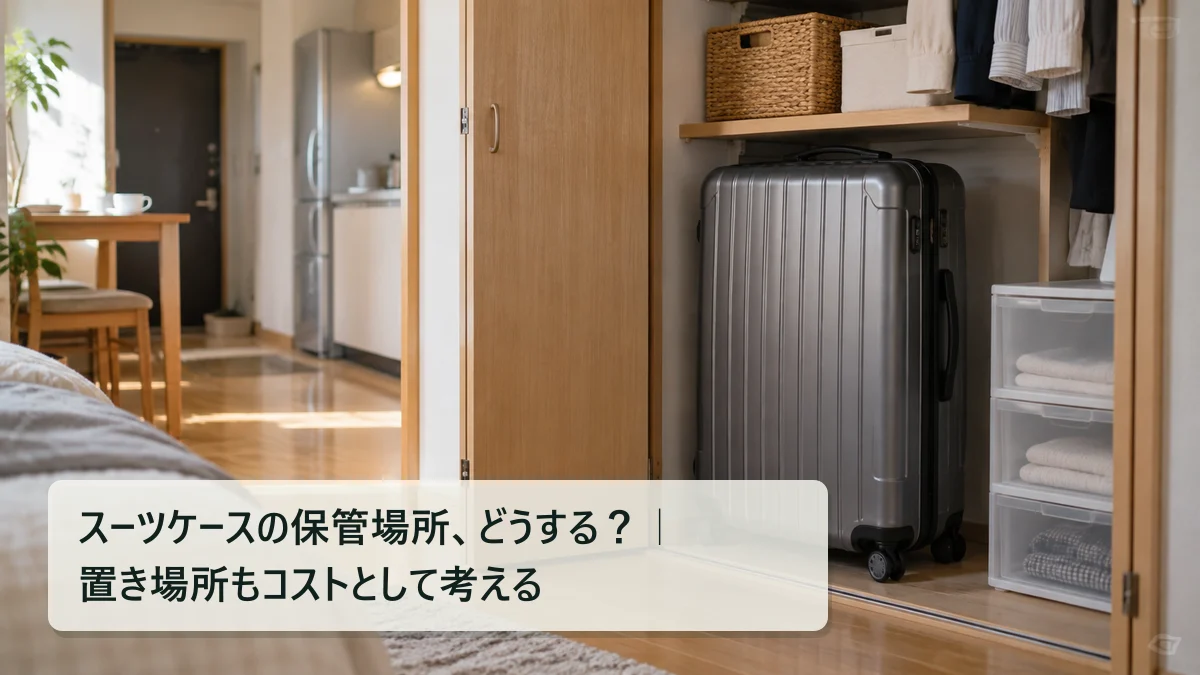 スーツケースの保管場所、どうする？｜置き場所もコストとして考える｜買いボーダー