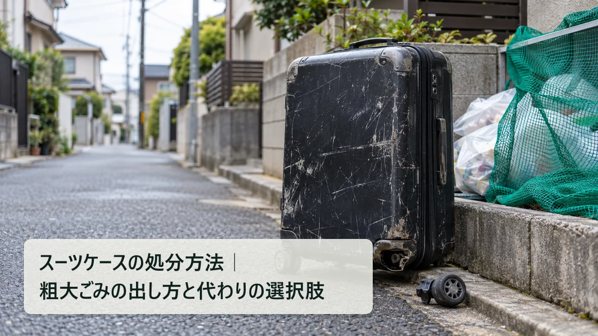 スーツケースの処分方法｜粗大ごみの出し方と代わりの選択肢｜買いボーダー