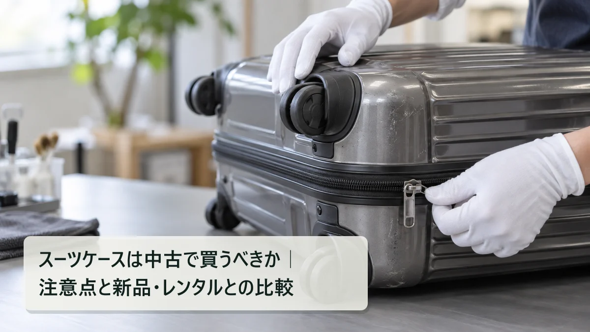スーツケースは中古で買うべきか｜注意点と新品・レンタルとの比較｜買いボーダー